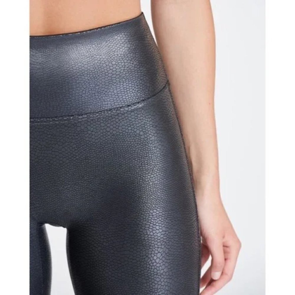Spanx Faux Leather Croc Leggings Size S